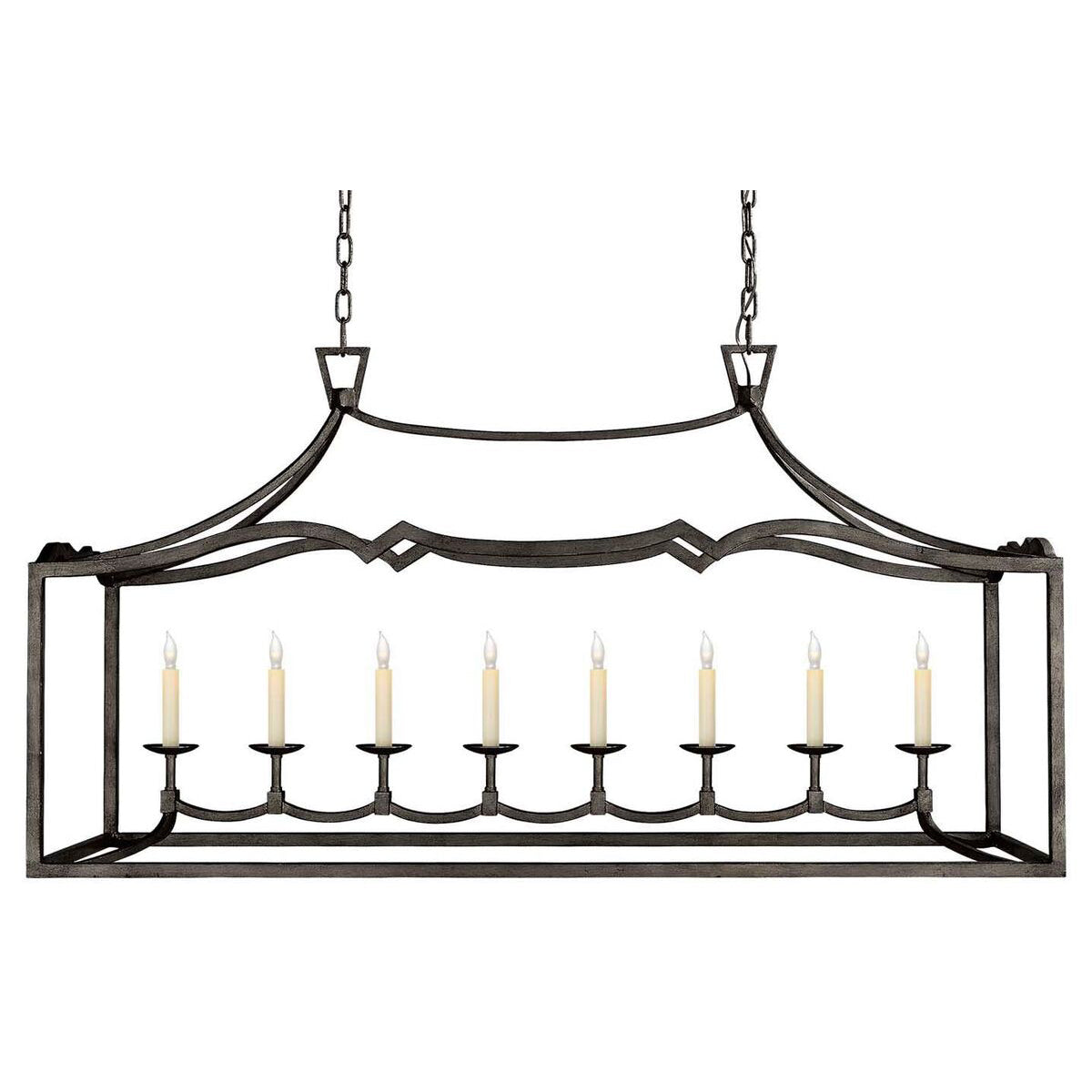Ripple Modern Minimalist Classic Linear Brass Chandelier - Neutral Decor