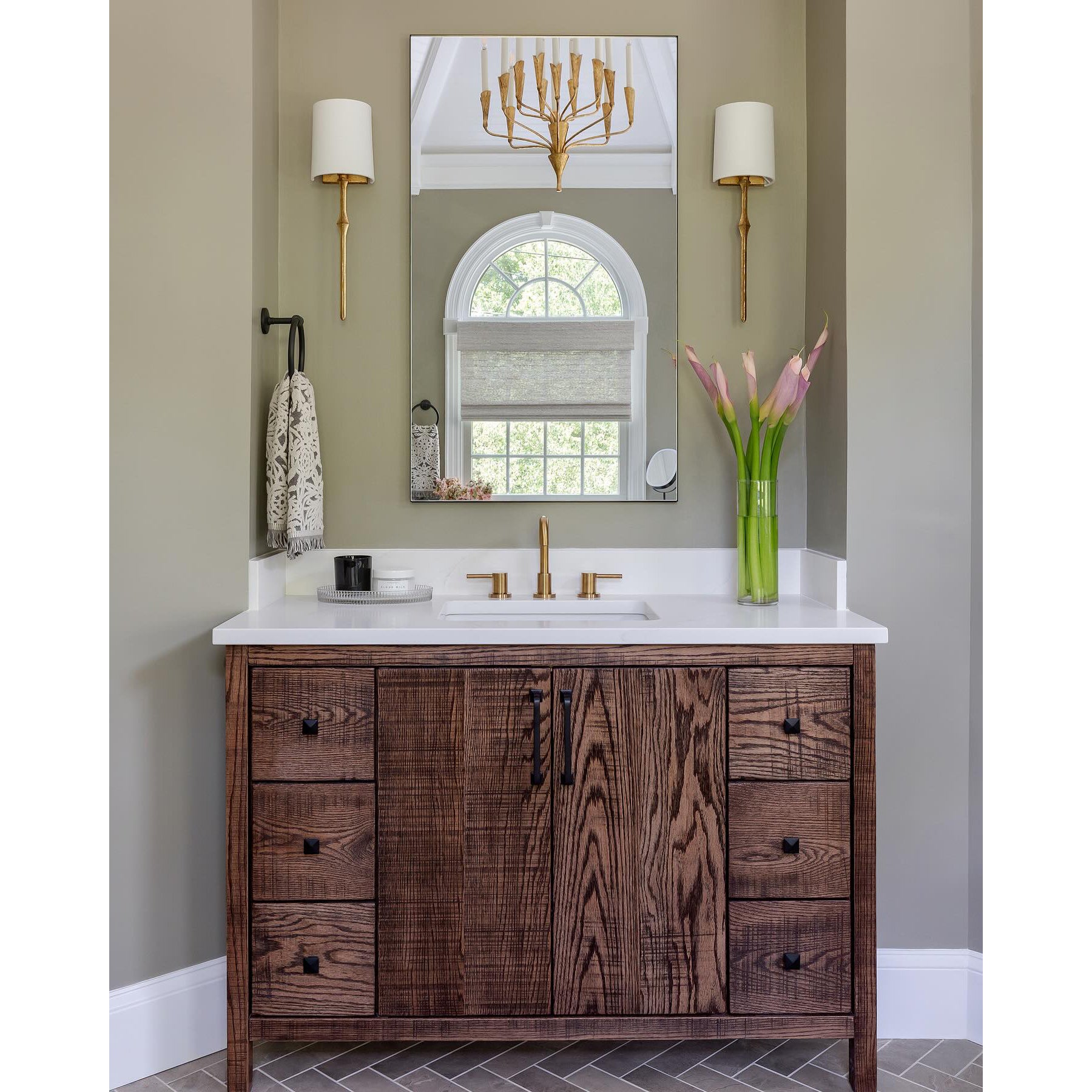 Yield Vintage Unique Brass Fabric Wall Lamp - Neutral Decor
