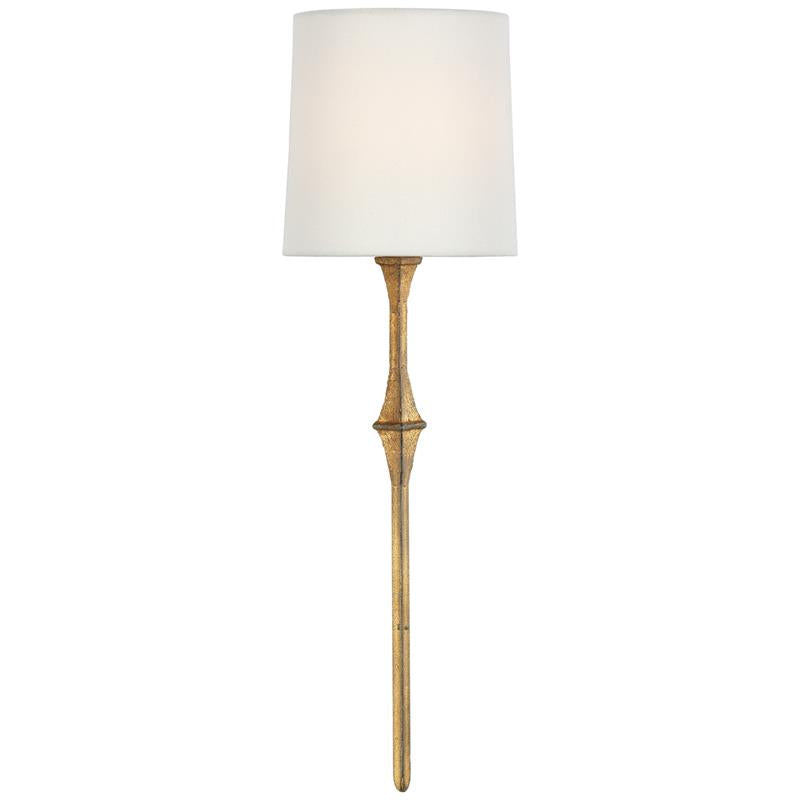 Yield Vintage Unique Brass Fabric Wall Lamp - Neutral Decor