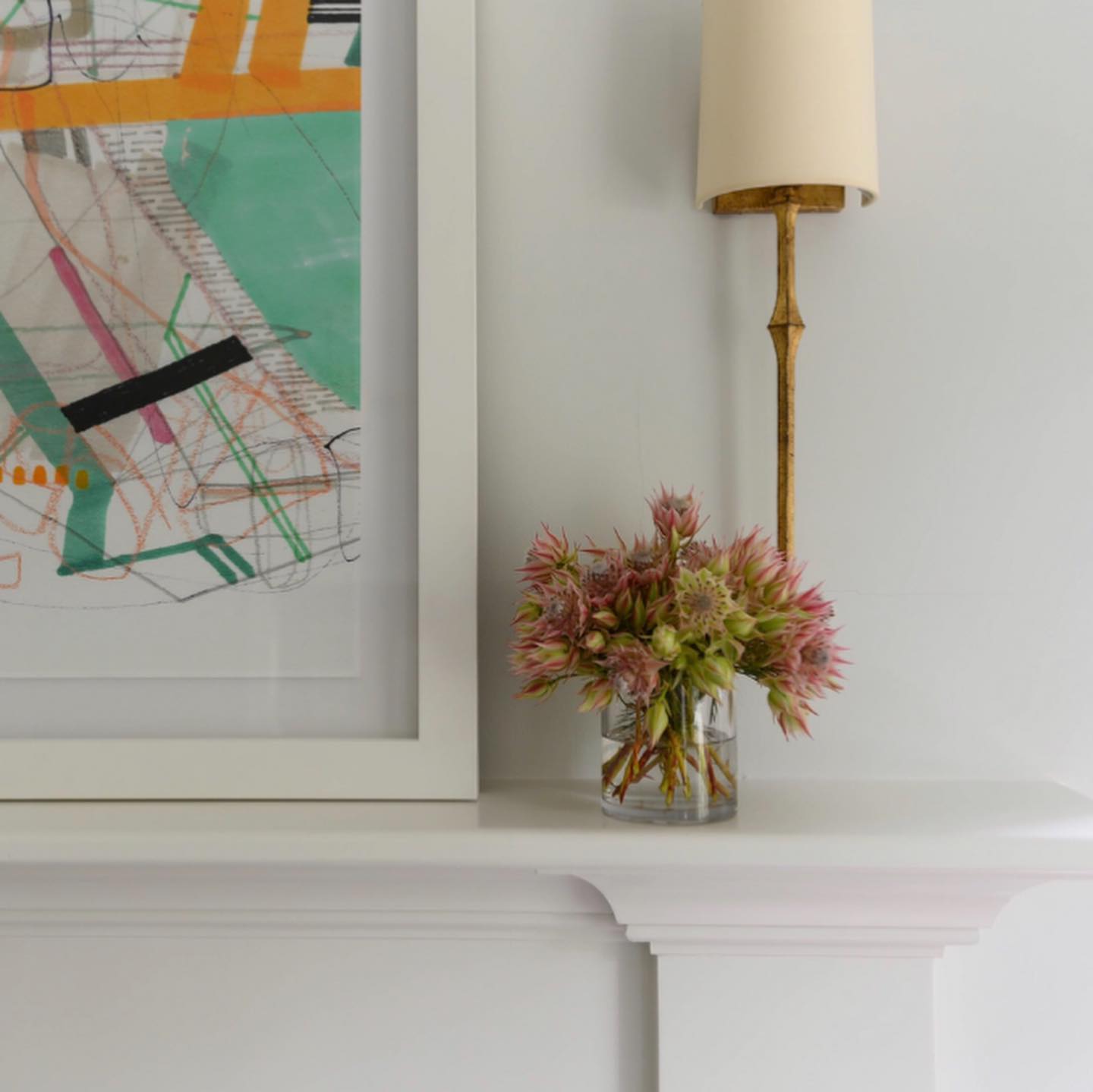 Yield Vintage Unique Brass Fabric Wall Lamp - Neutral Decor
