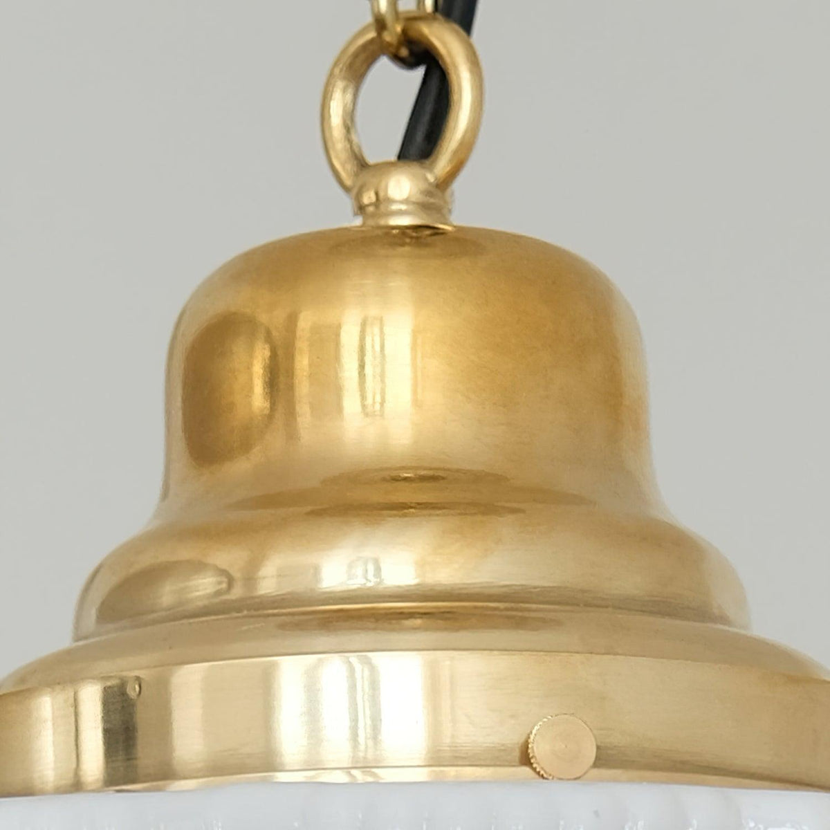 Celiina Pendant Light Brass Glass Ribbed