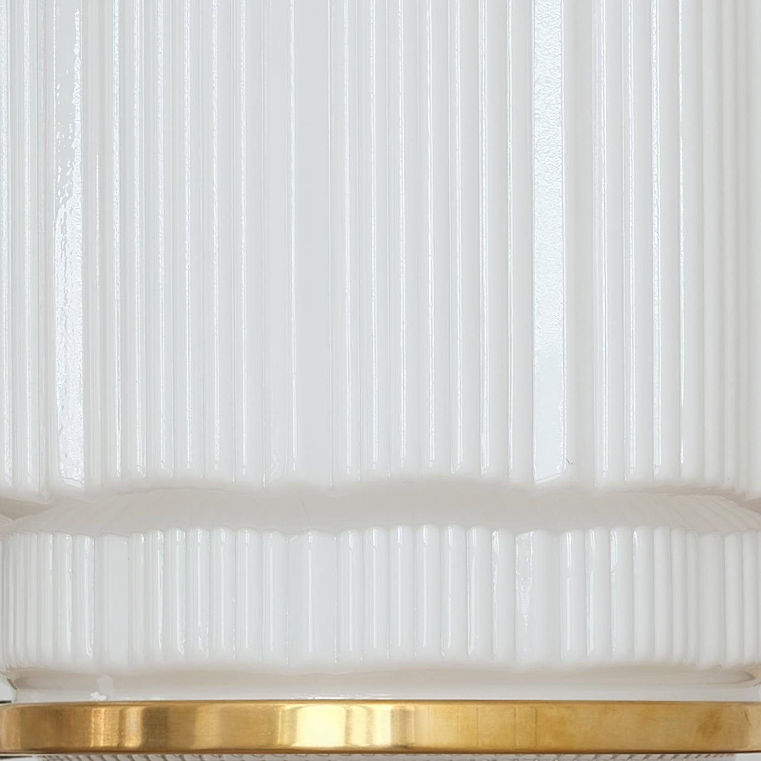 Celiina Pendant Light Brass Glass Ribbed