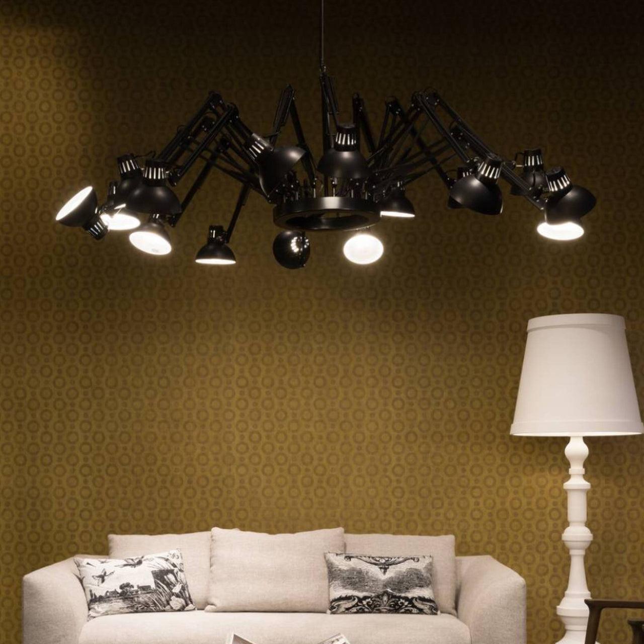 Livenu Chandelier Black Adjustable Multi Arm