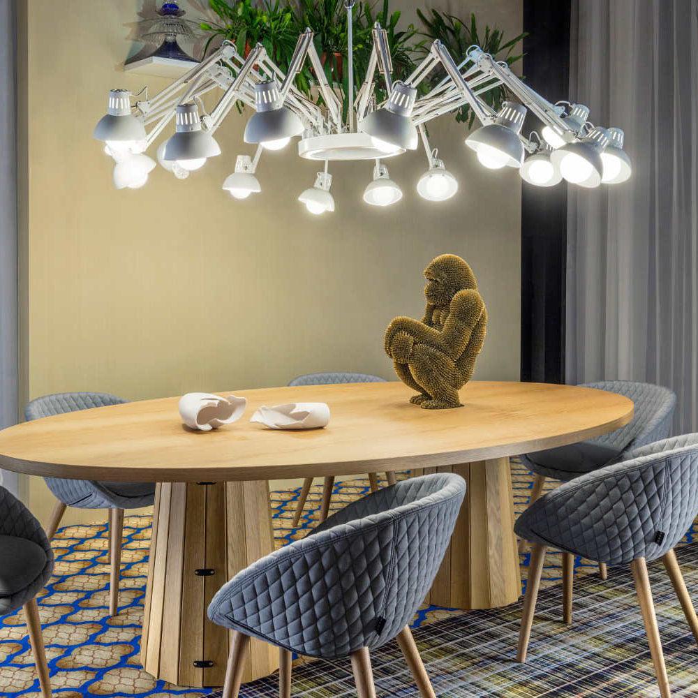 Livenu Chandelier Black Adjustable Multi Arm