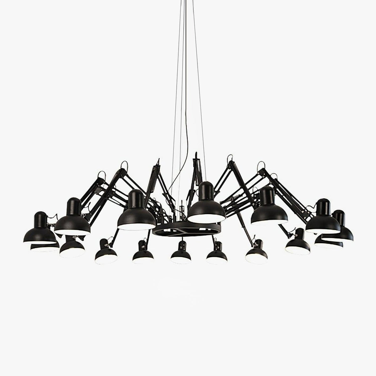 Livenu Chandelier Black Adjustable Multi Arm
