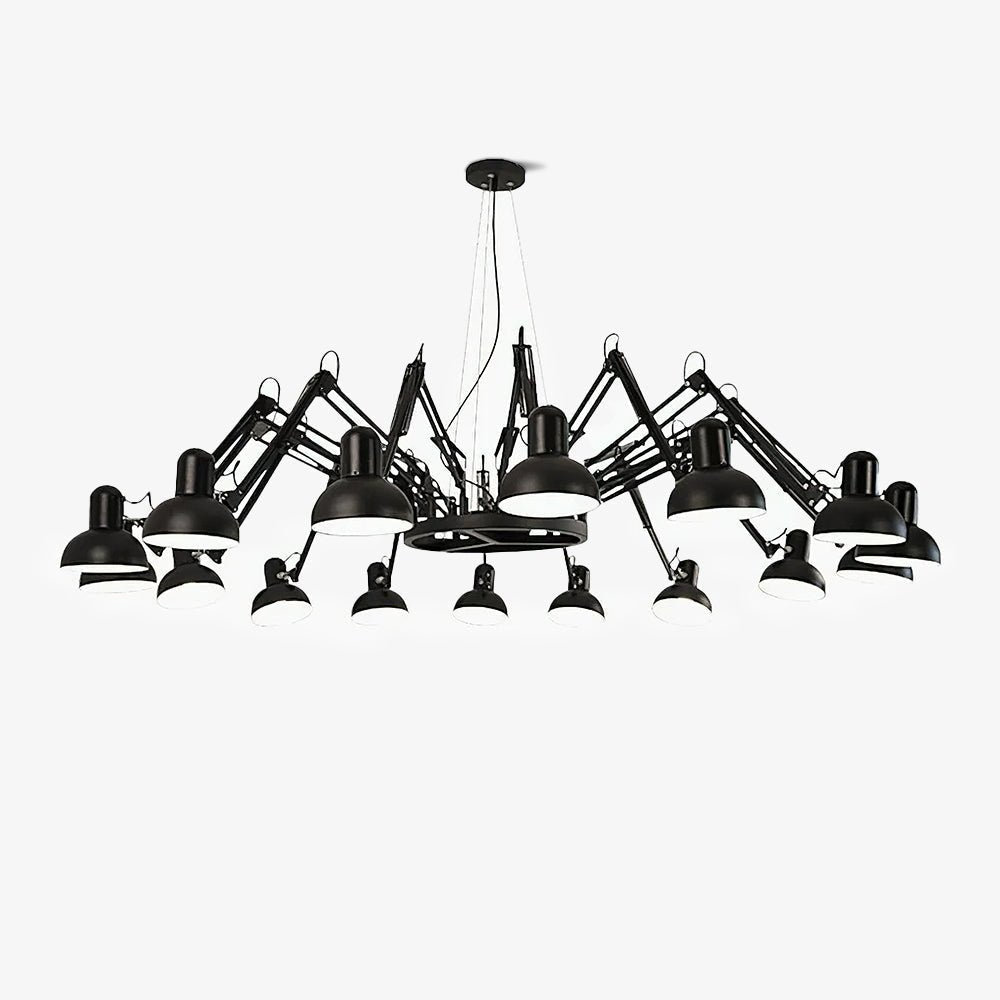 Livenu Chandelier Black Adjustable Multi Arm