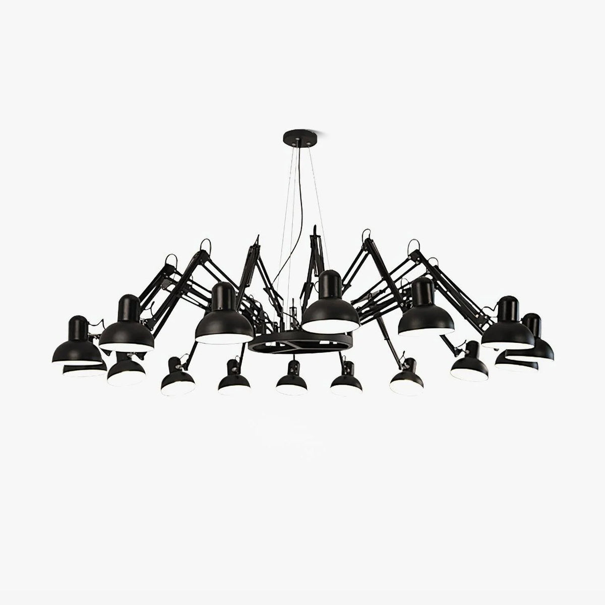 Livenu Chandelier Black Adjustable Multi Arm