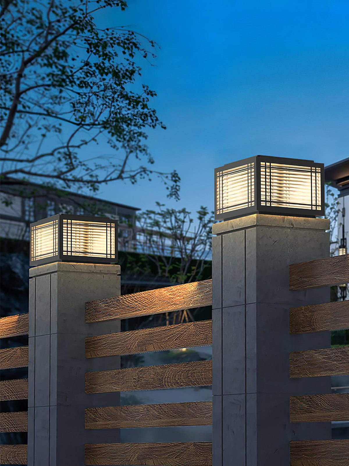 Glorin Steel Japanese-inspired Table Lamp