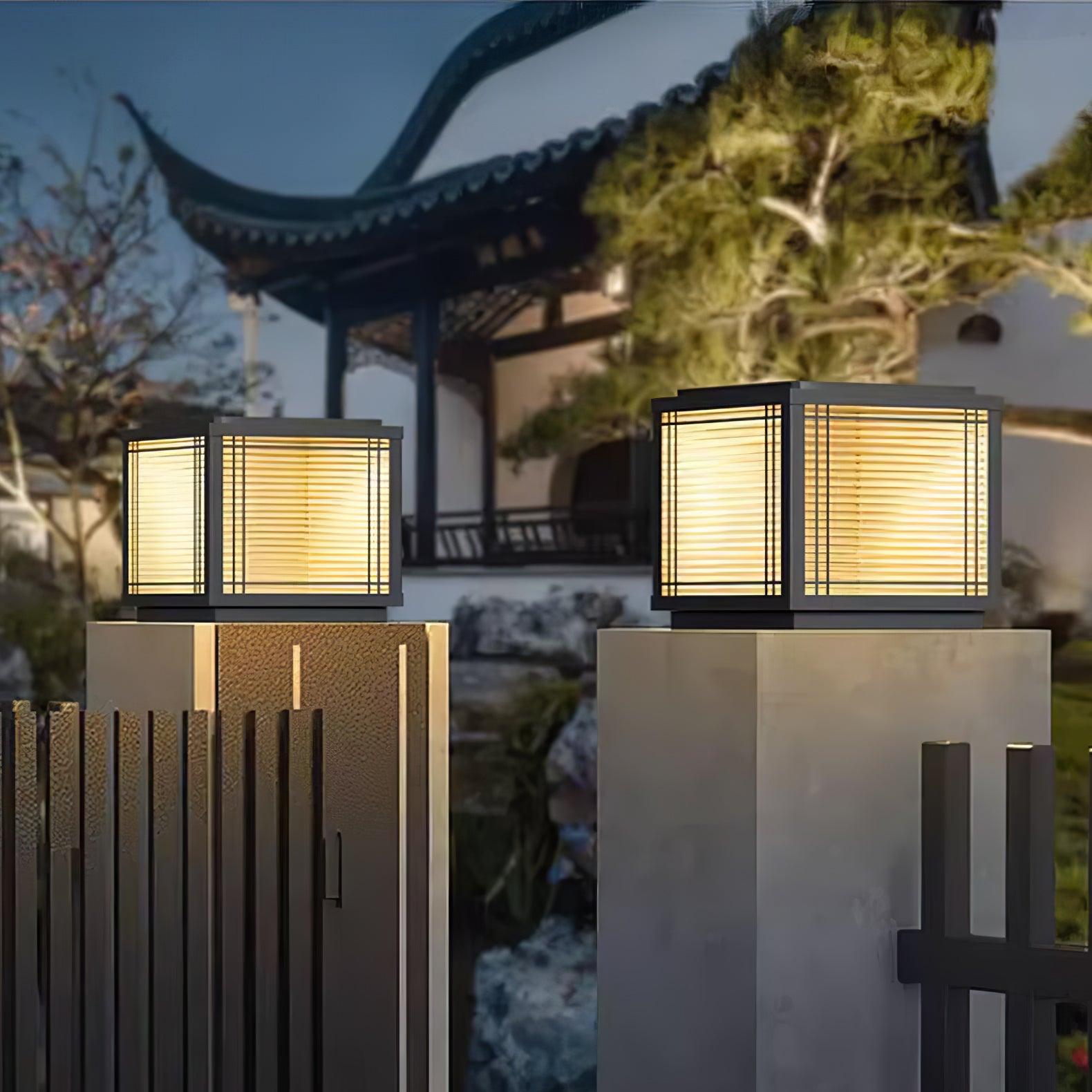 Glorin Steel Japanese-inspired Table Lamp