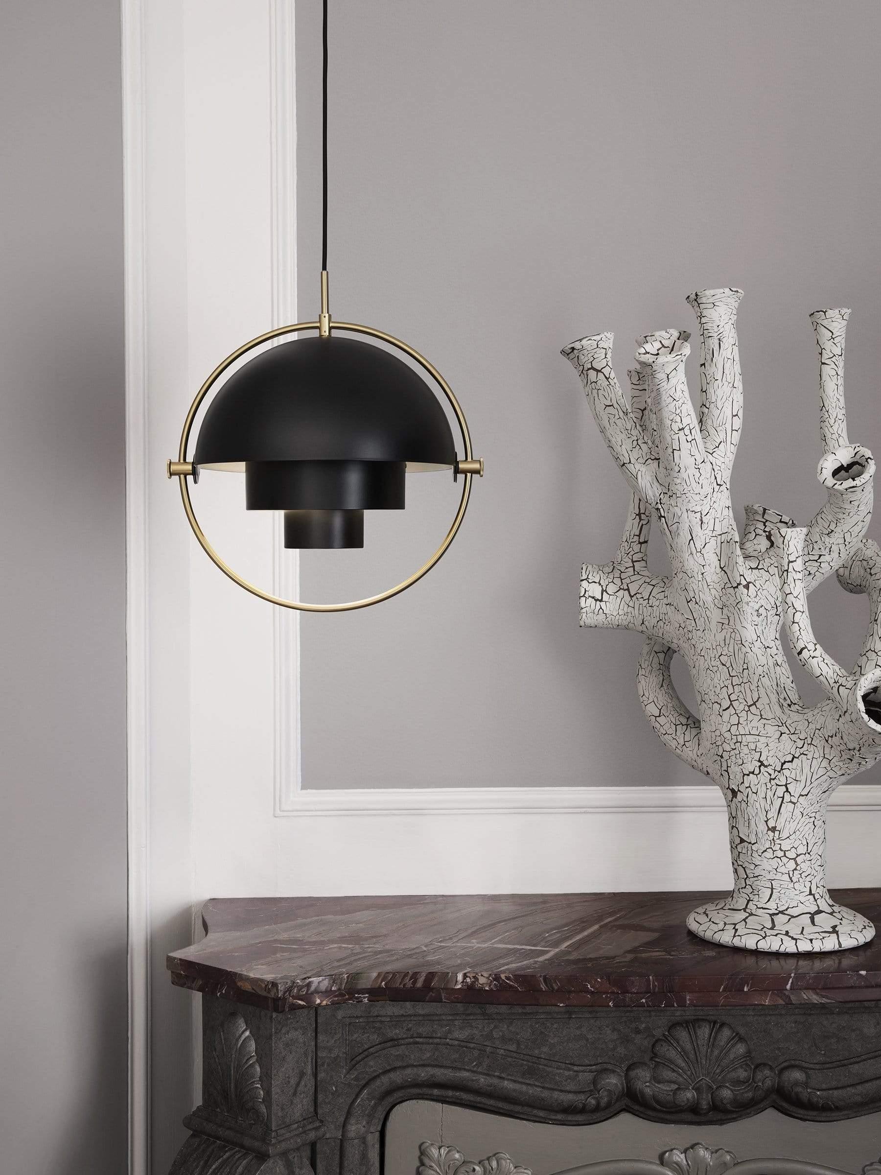 Lustra Pendant Lamp Deformed Ball Golden - Neutral Decor