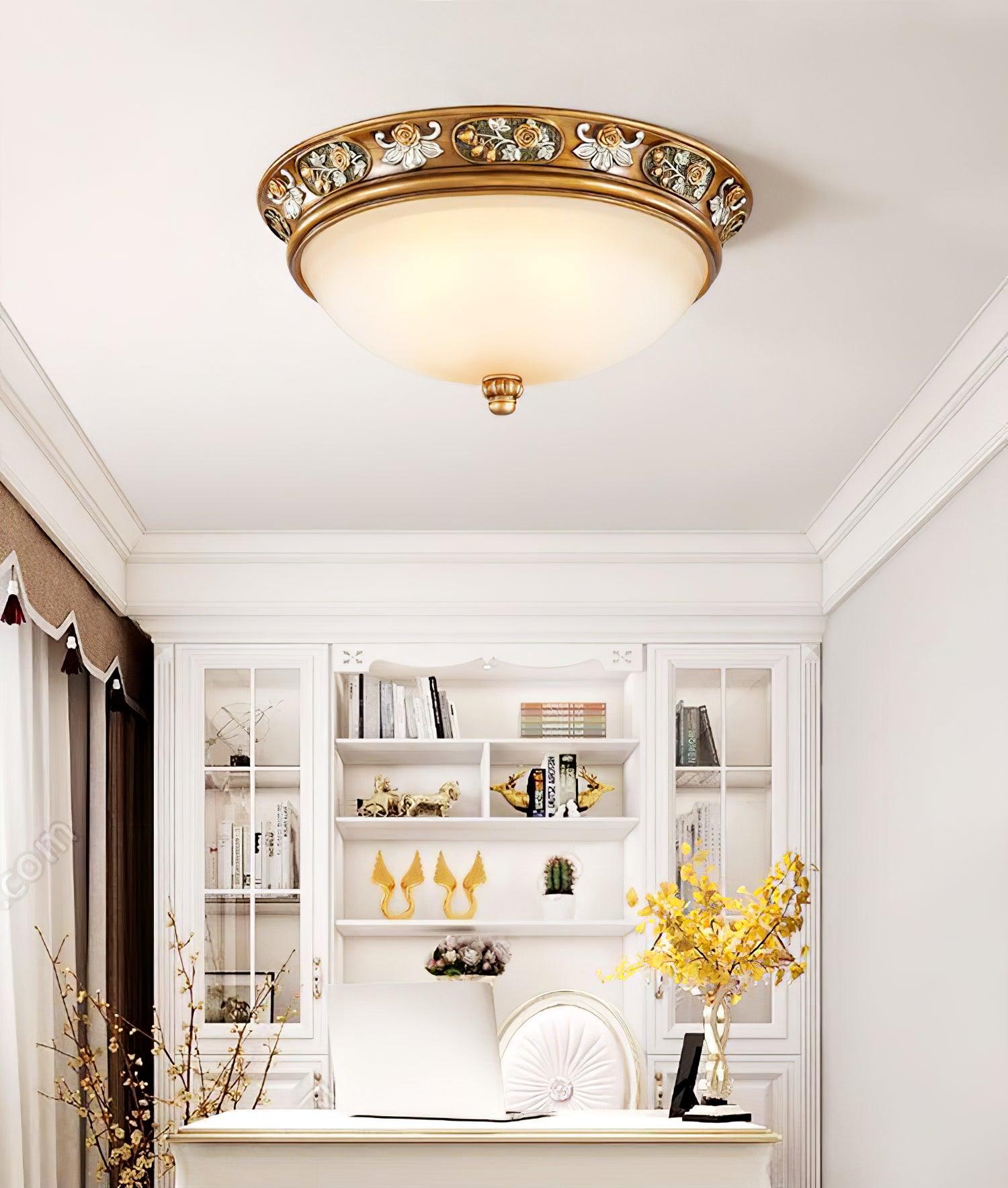 Cilene Vintage Luxury Recessed Resin Ceiling Light