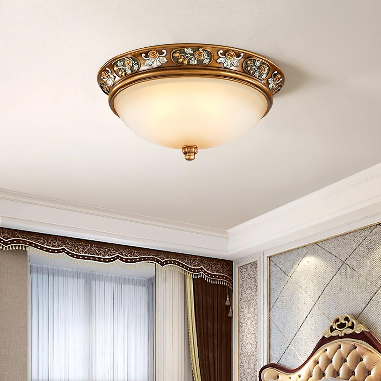 Cilene Vintage Luxury Recessed Resin Ceiling Light