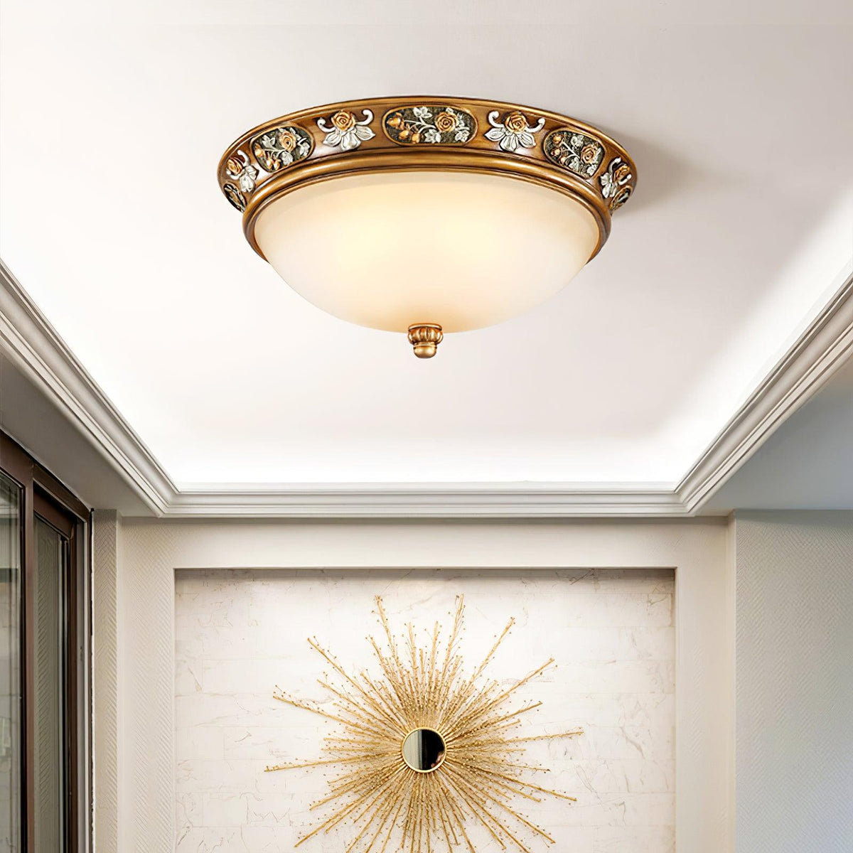 Cilene Vintage Luxury Recessed Resin Ceiling Light