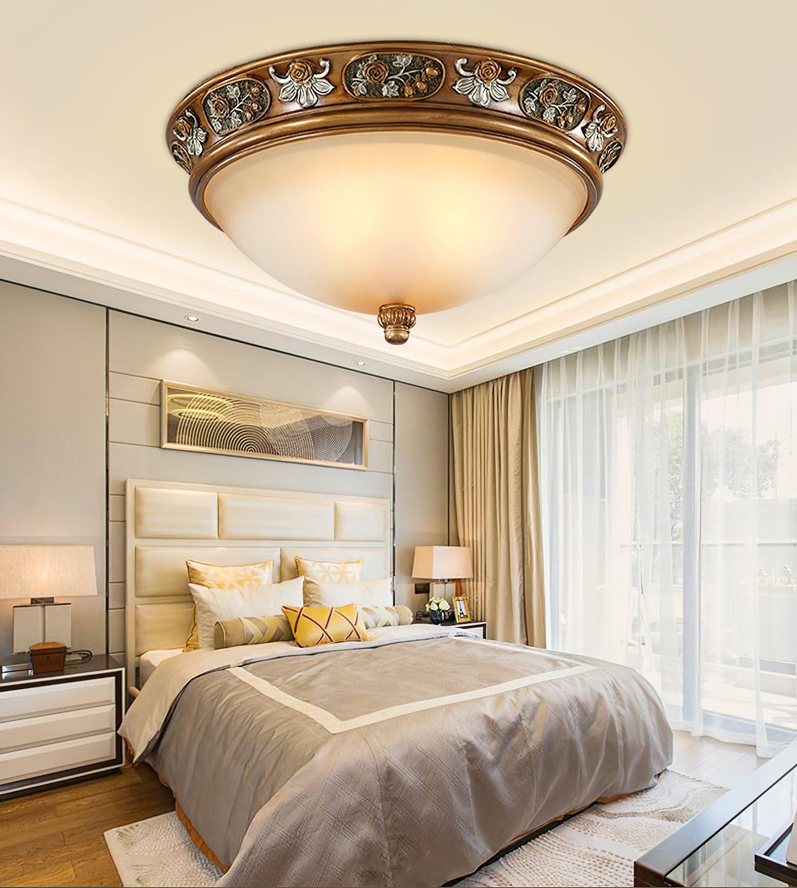 Cilene Vintage Luxury Recessed Resin Ceiling Light