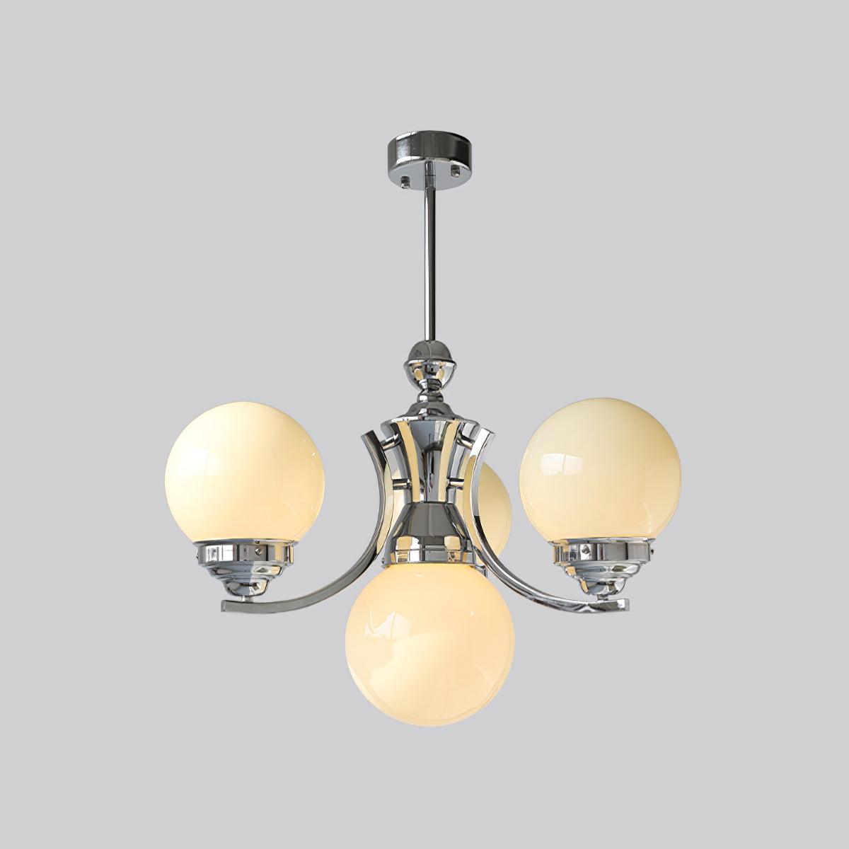 Dusk Chandelier Globe Chrome Modern 5-Light