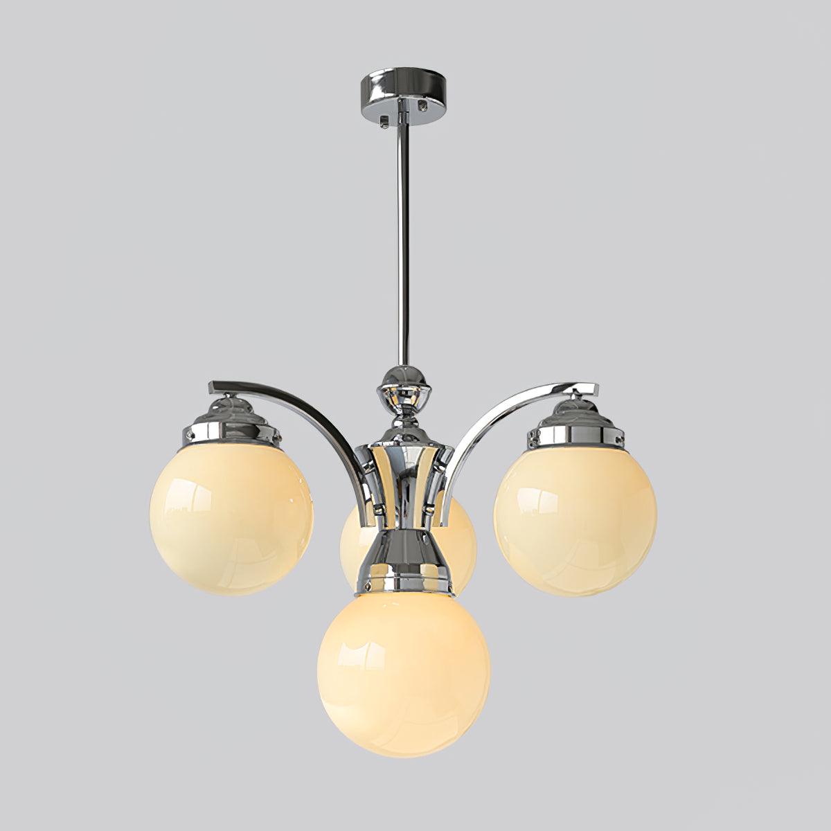 Dusk Chandelier Globe Chrome Modern 5-Light