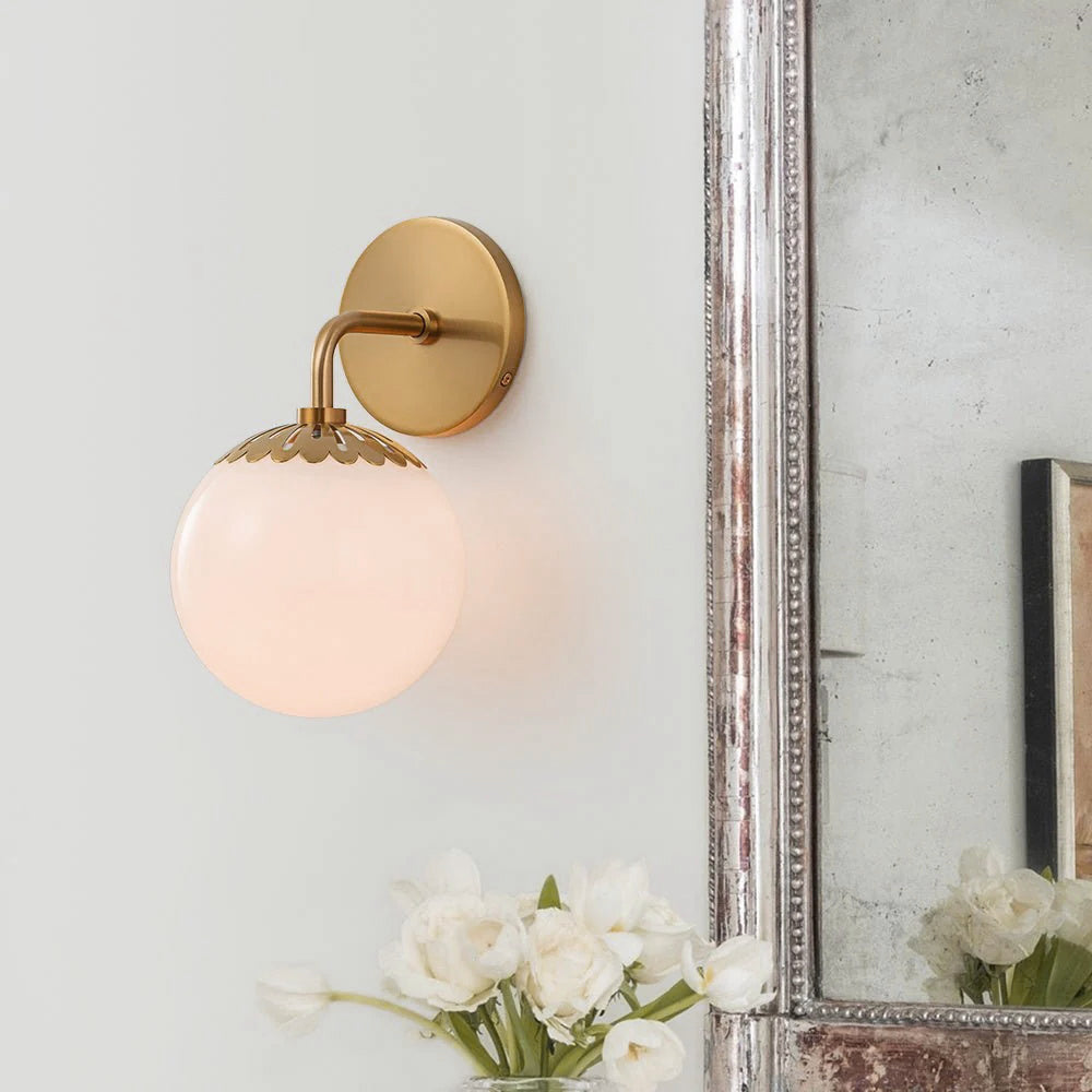 Coralie Globe Glass Wall Lamp