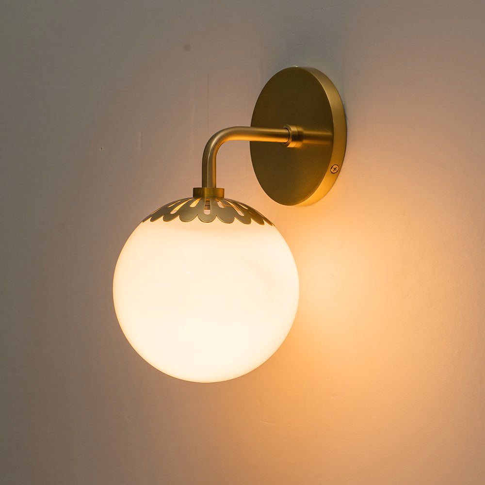 Coralie Globe Glass Wall Lamp