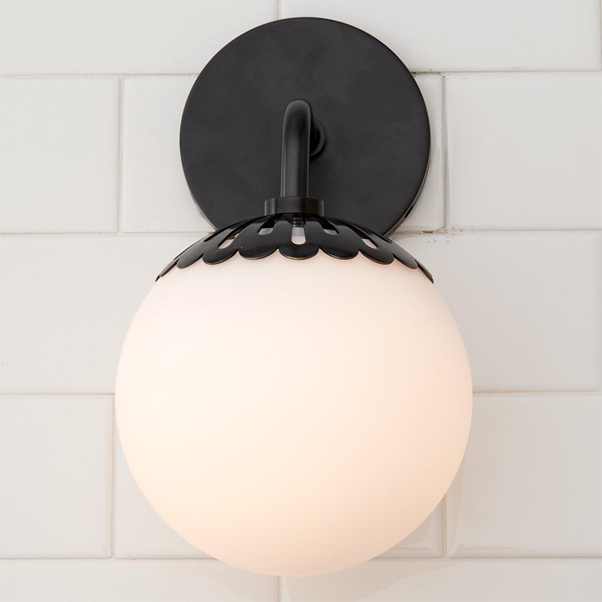 Coralie Globe Glass Wall Lamp