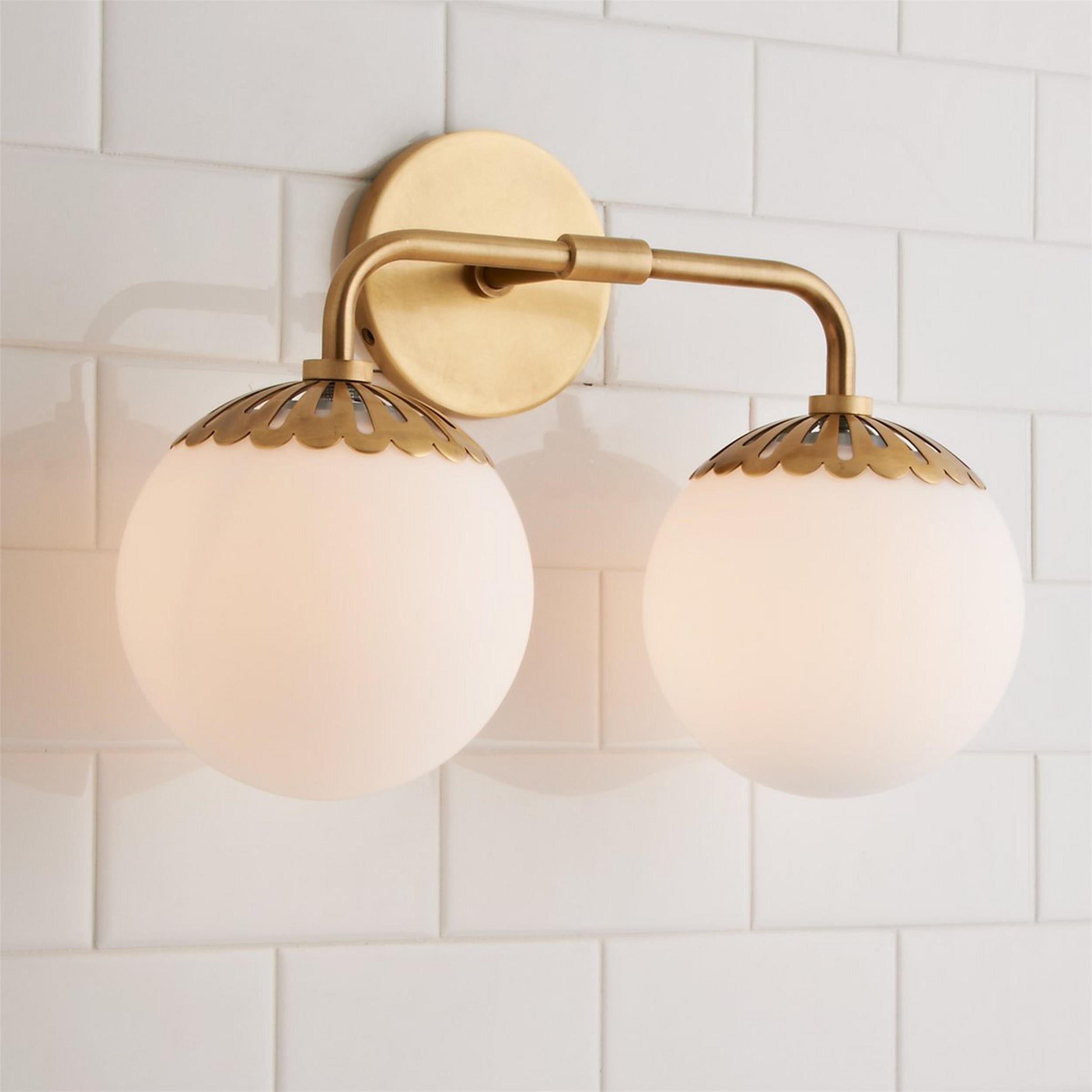 Coralie Globe Glass Wall Lamp