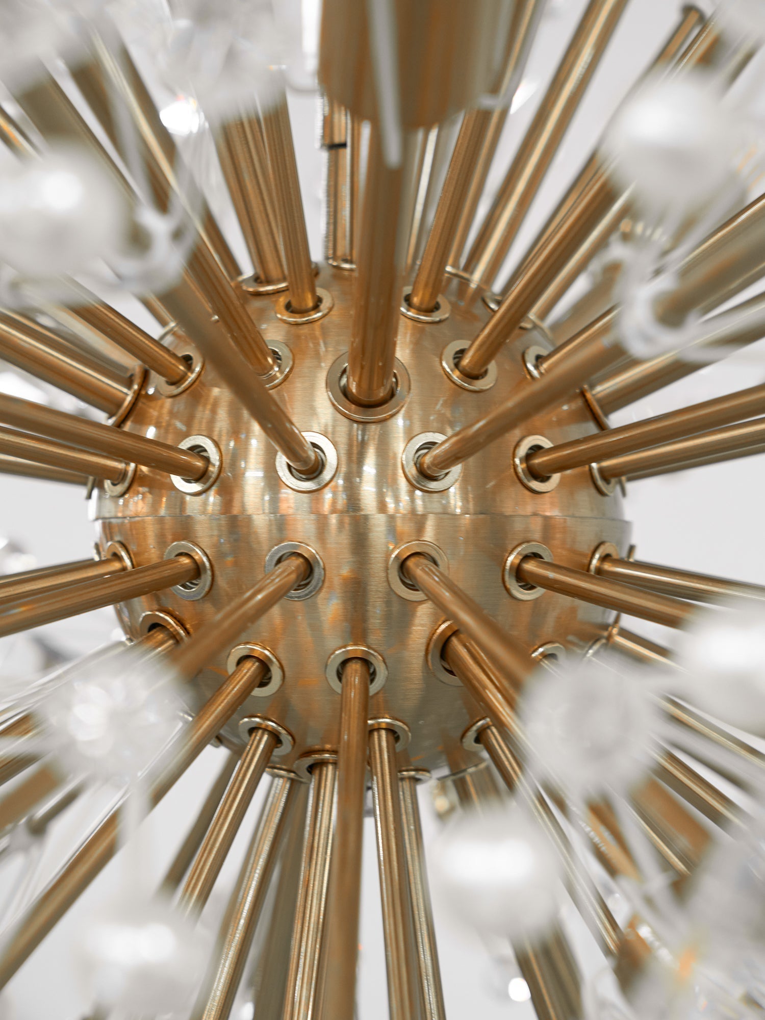 Zene Chandelier Dickinson Gold Crystal Starburst