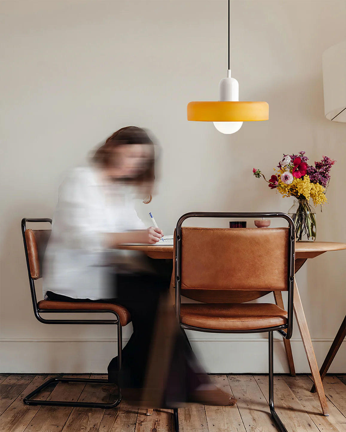 Jovial Minimalist Disc Orb Swag Glass Pendant Lights Plug-in