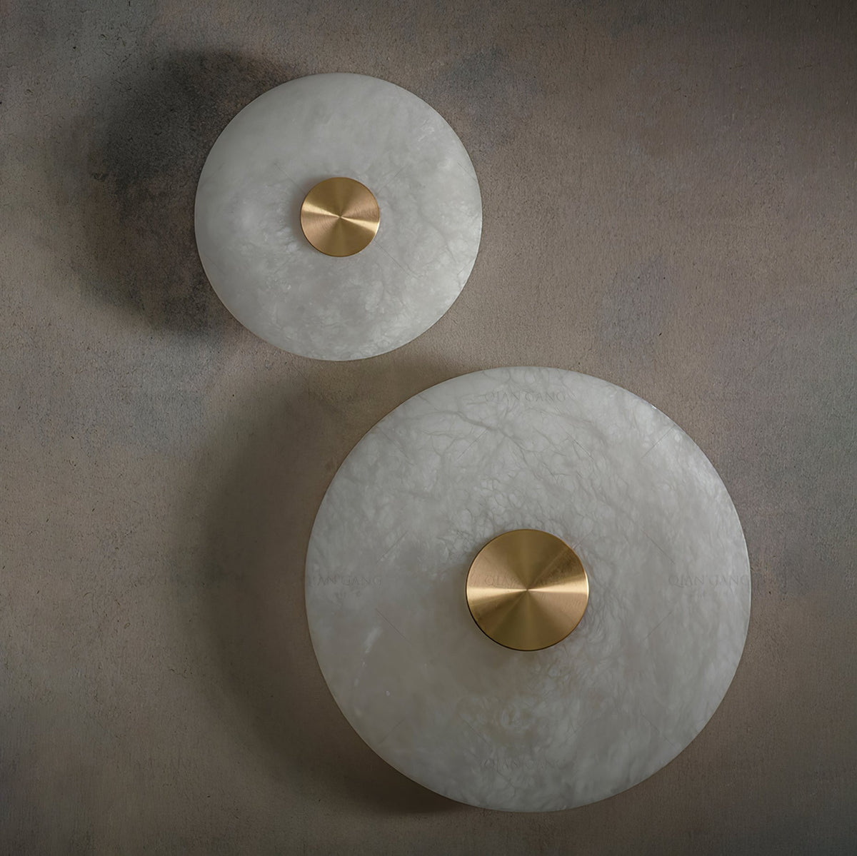 Selina Minimalist Alabaster Ceiling Light