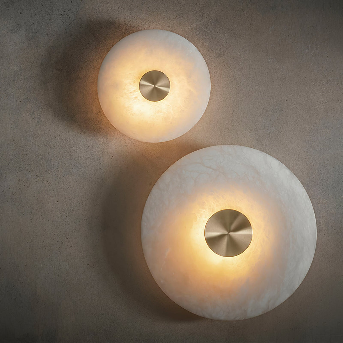 Selina Minimalist Alabaster Ceiling Light