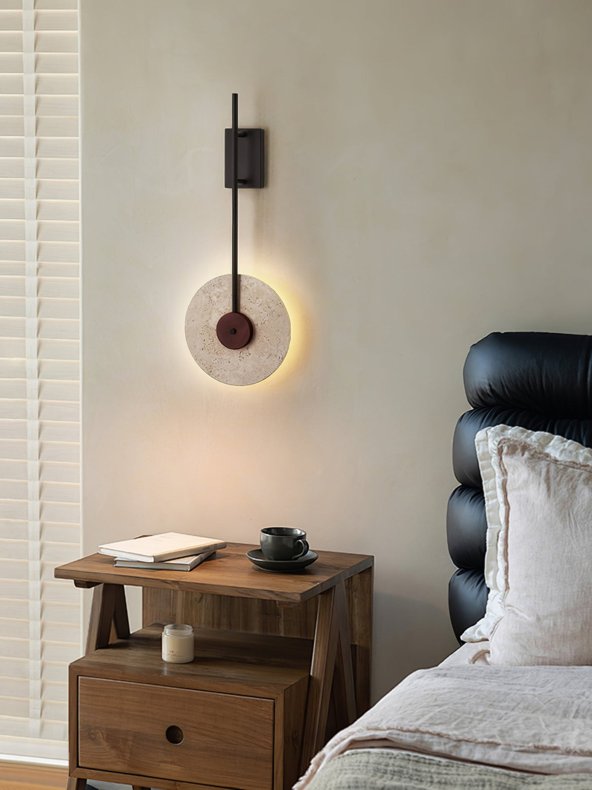 Elysia Travertine Wall Light