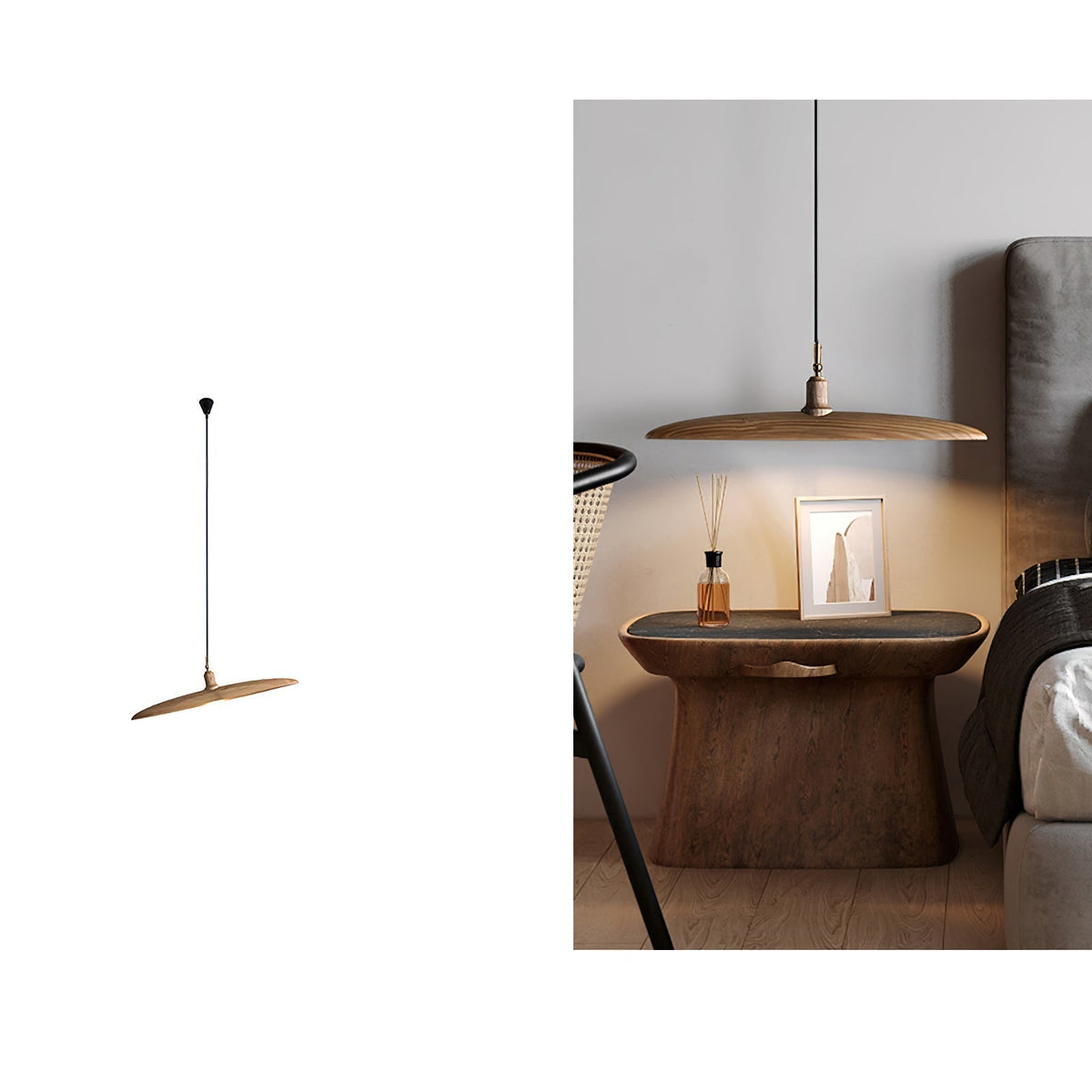 Zelirira Blade Wood Pendant Light