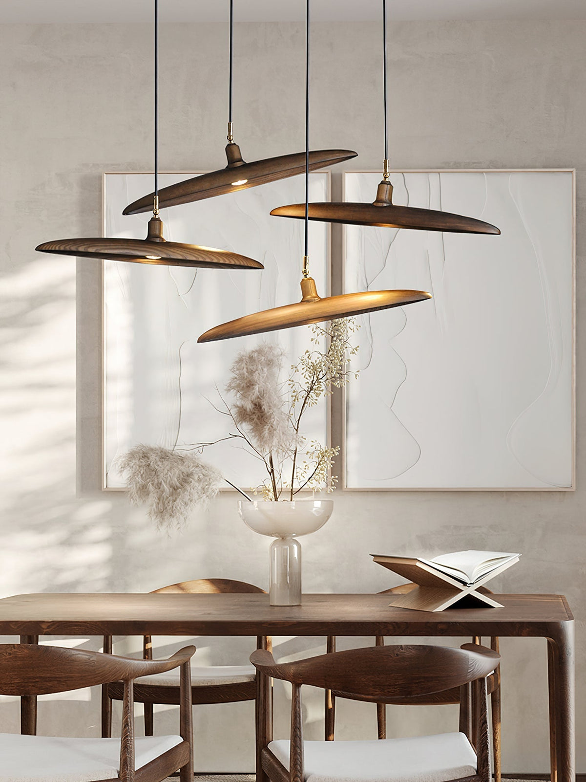 Zelirira Blade Wood Pendant Light