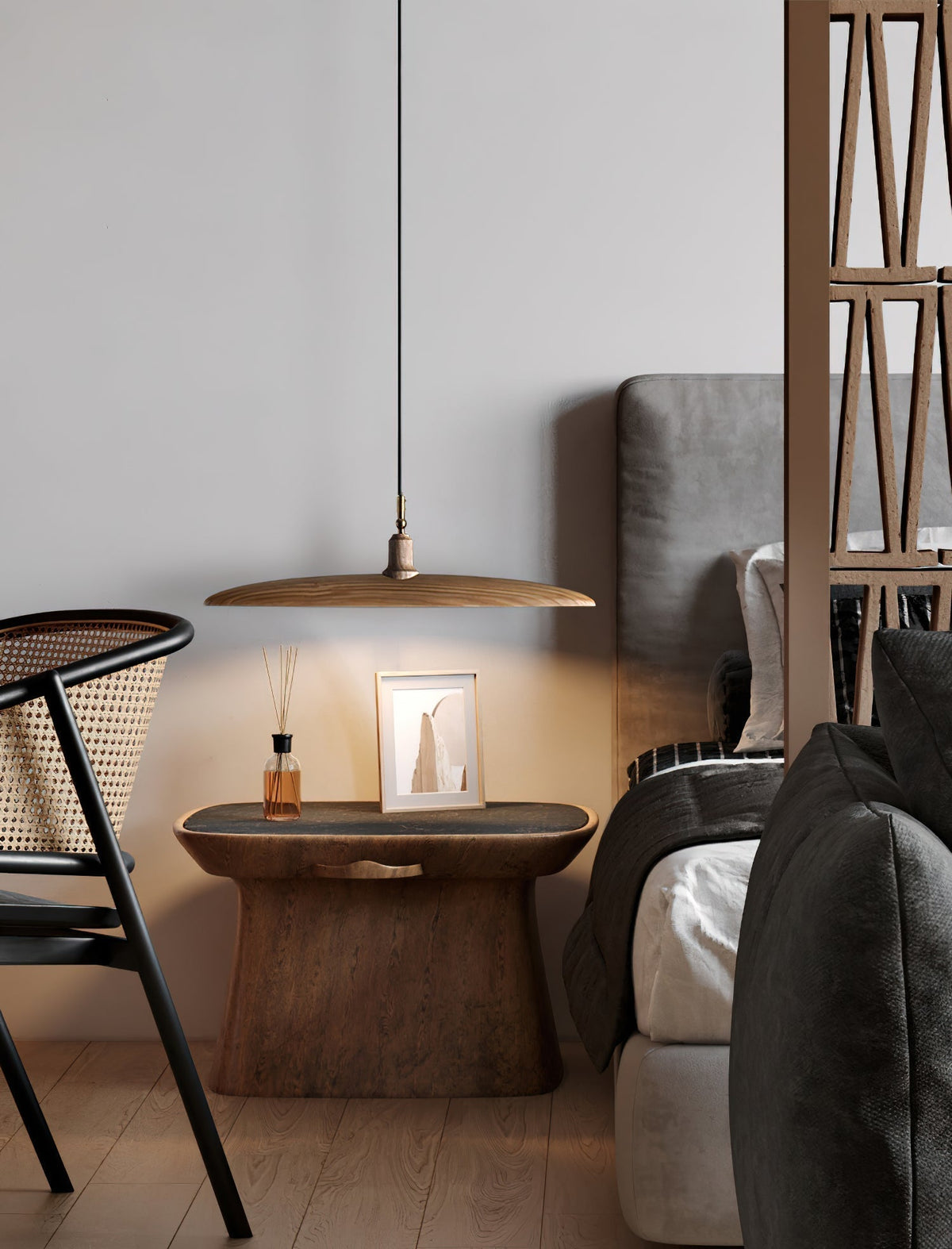 Zelirira Blade Wood Pendant Light