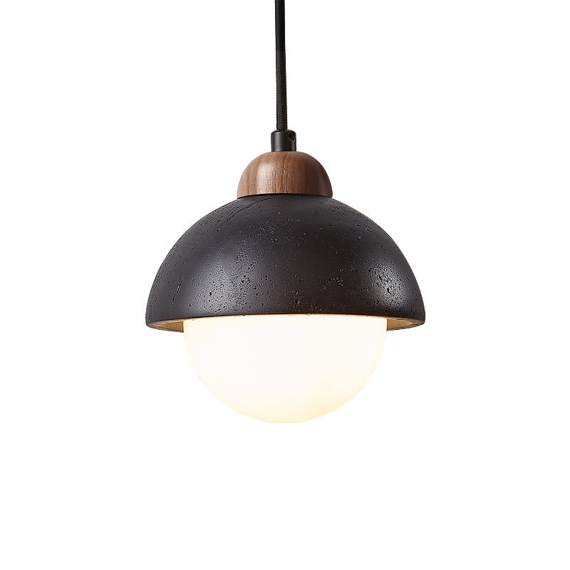Tavoria Simple Domewood Black Travertine Pendant Lamp