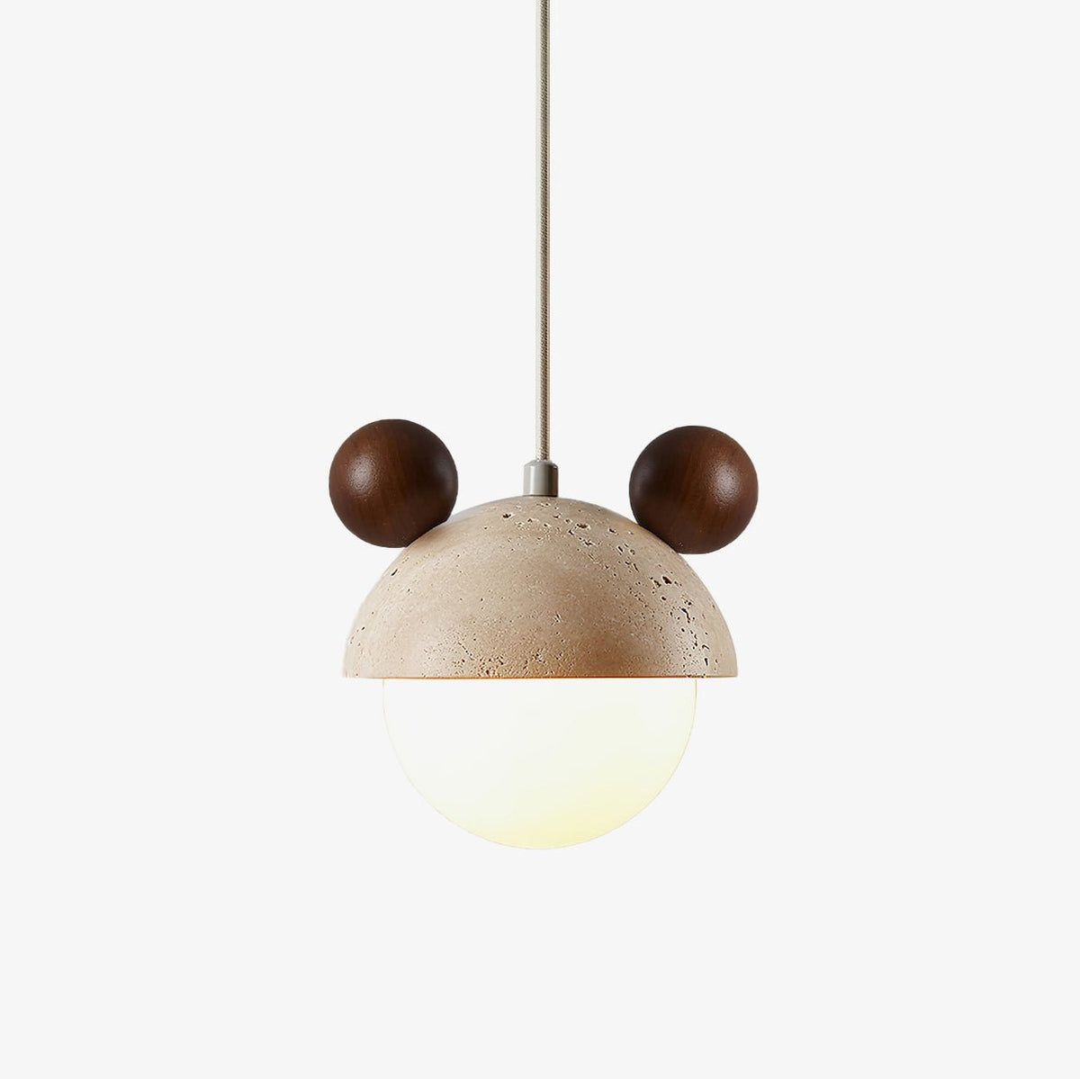 Lyraeus Mickey Travertine Pendant Light