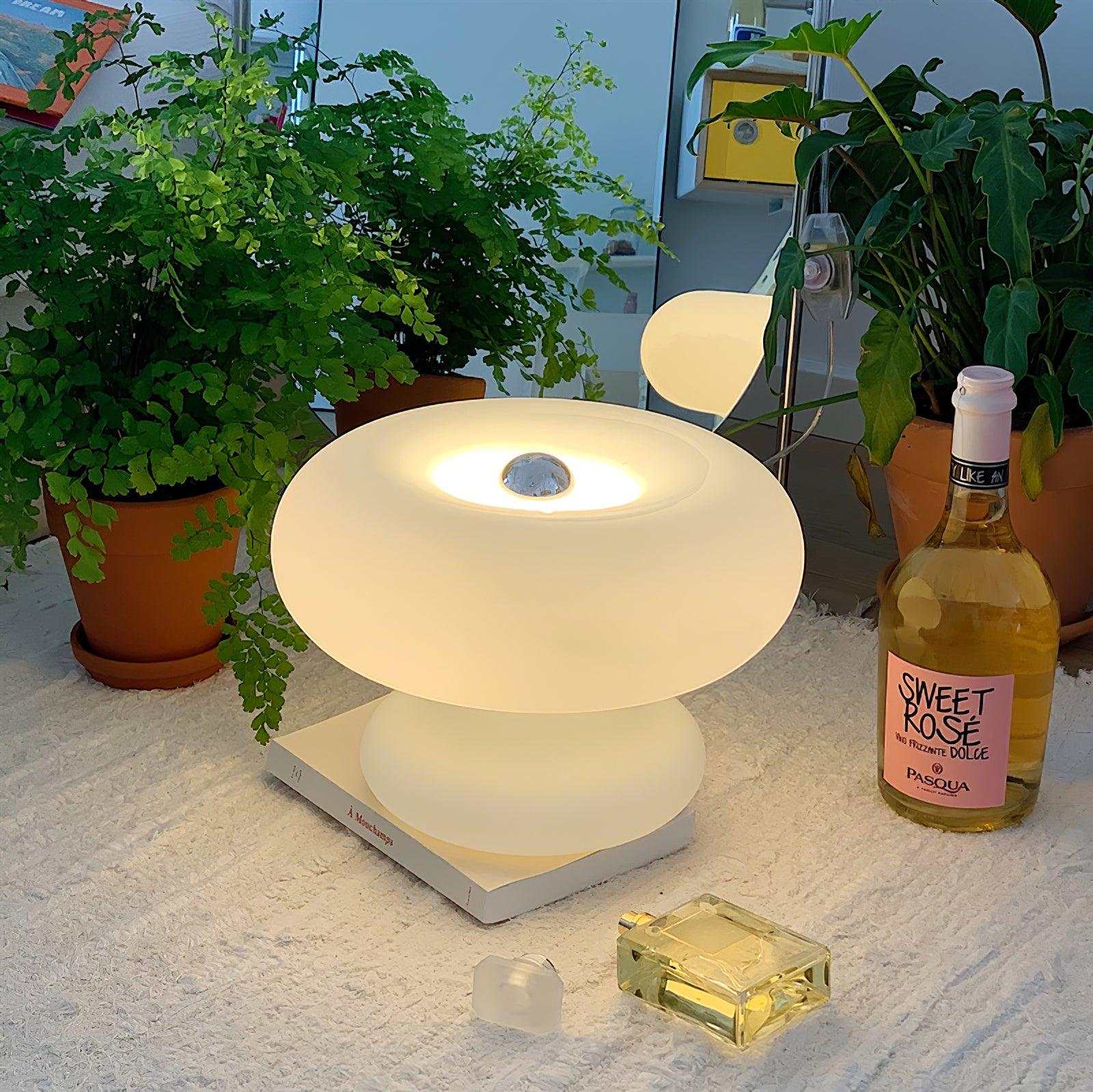 Liorirette Glass Contemporary Table Lamp