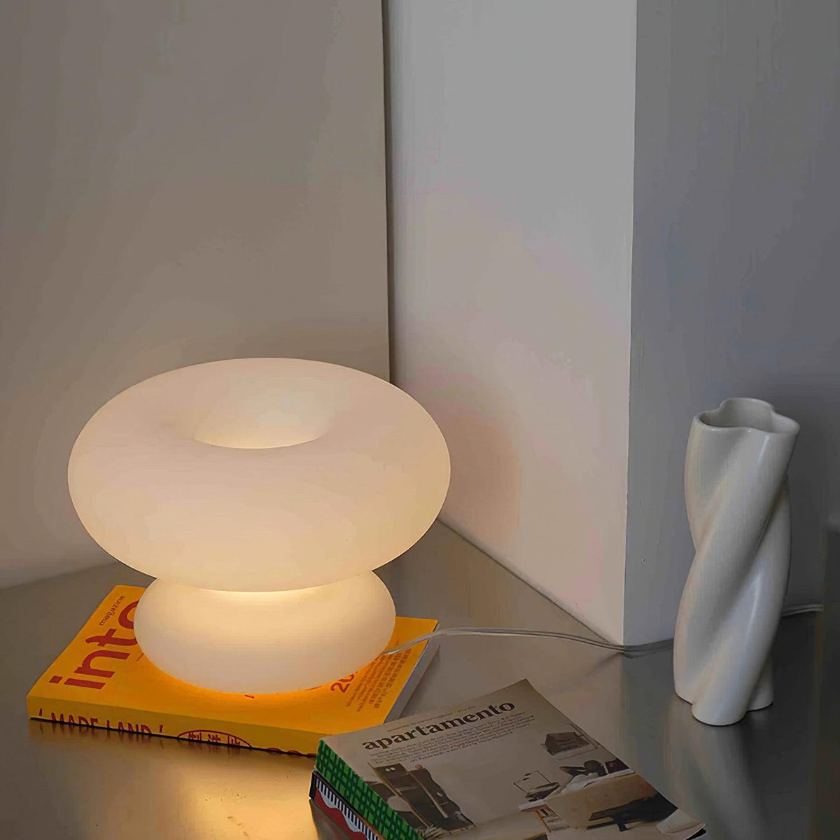 Liorirette Glass Contemporary Table Lamp