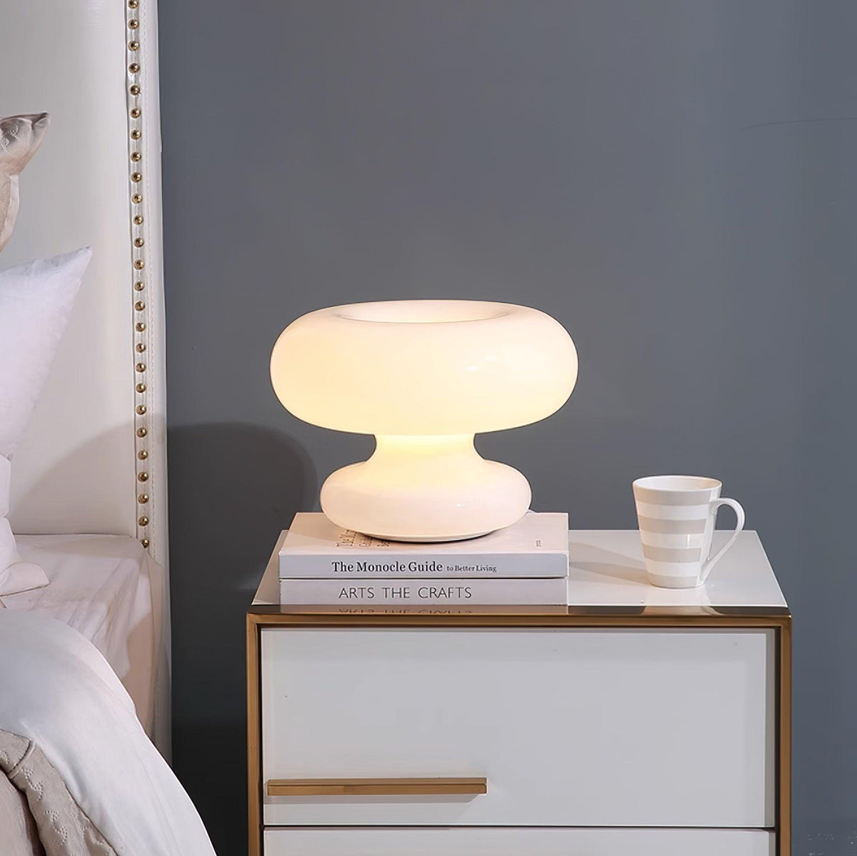 Liorirette Glass Contemporary Table Lamp