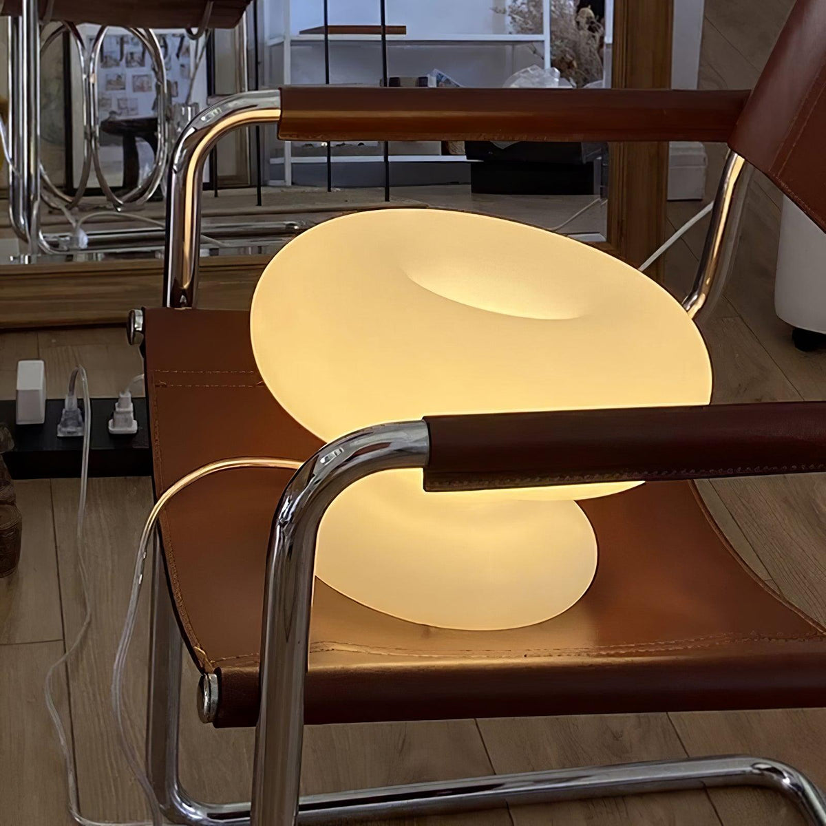Liorirette Glass Contemporary Table Lamp