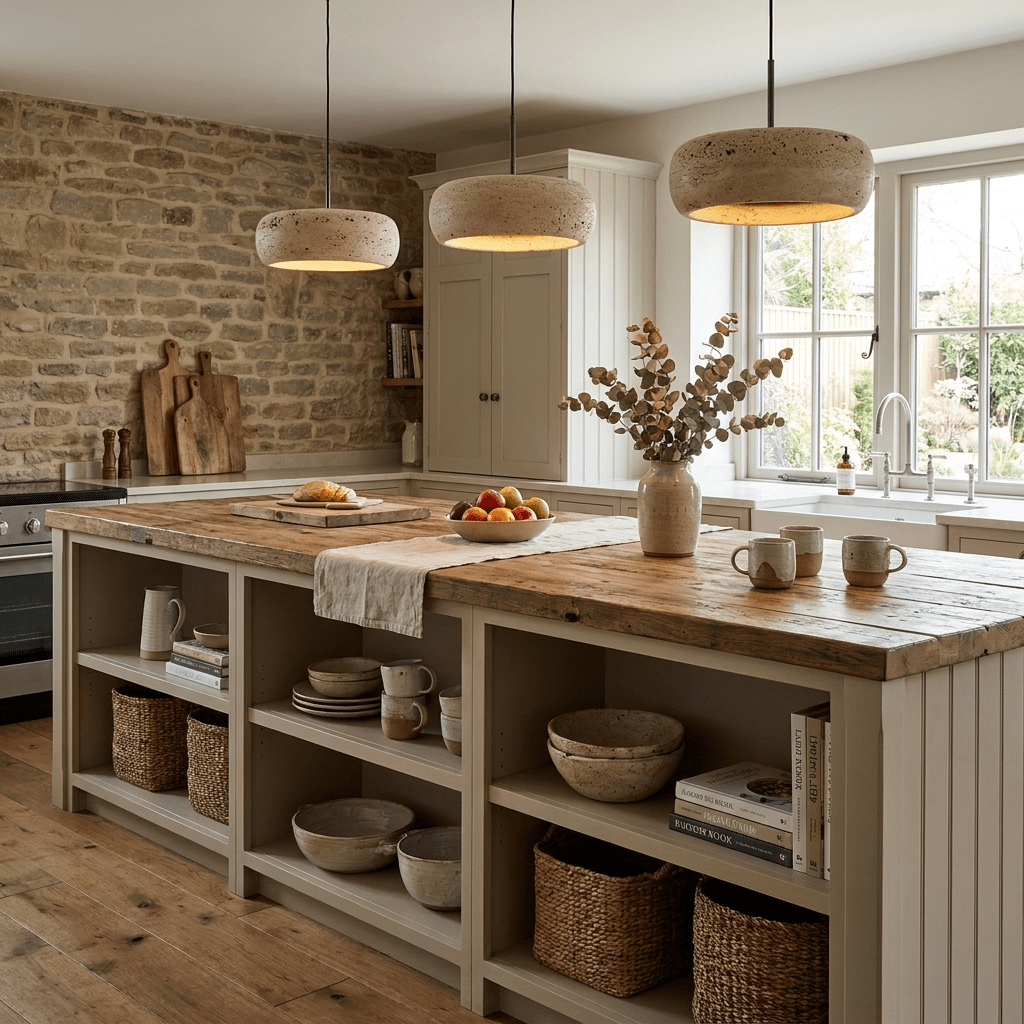 Briarwick Donut Travertine Pendant Light