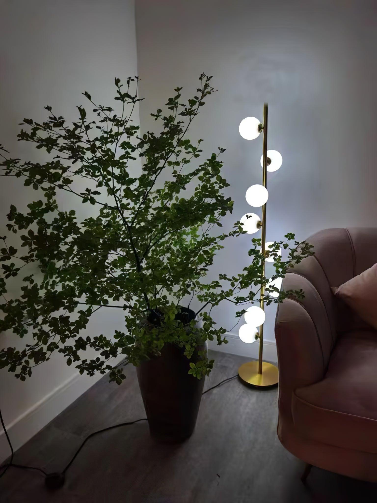 Myliryre Mid Century Brass Floor Lamp