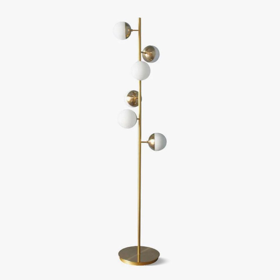 Myliryre Mid Century Brass Floor Lamp