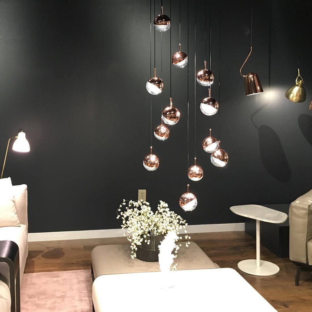 Solara Pendant Lamp Steel Glass Multi Drop Minimalist Staircase - Neutral Decor