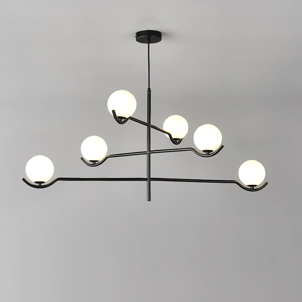 Kominex Pendant Lamp Frame Black Glass
