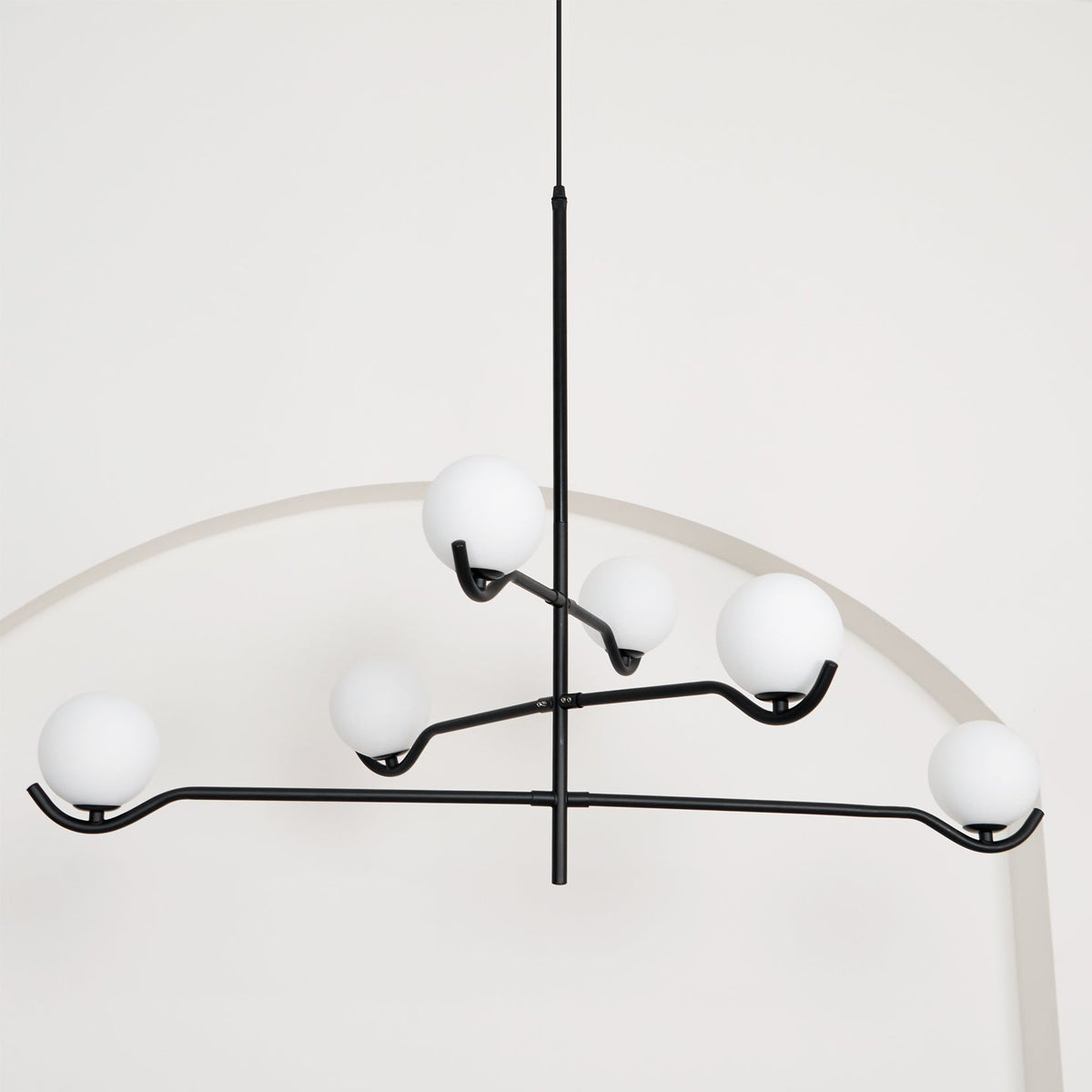 Kominex Pendant Lamp Frame Black Glass