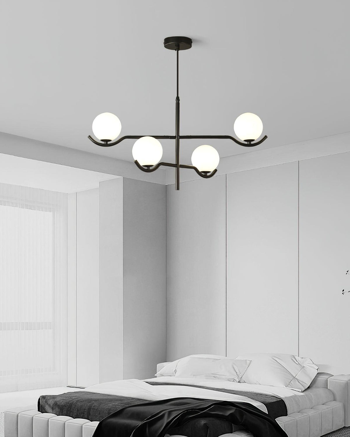 Kominex Pendant Lamp Frame Black Glass