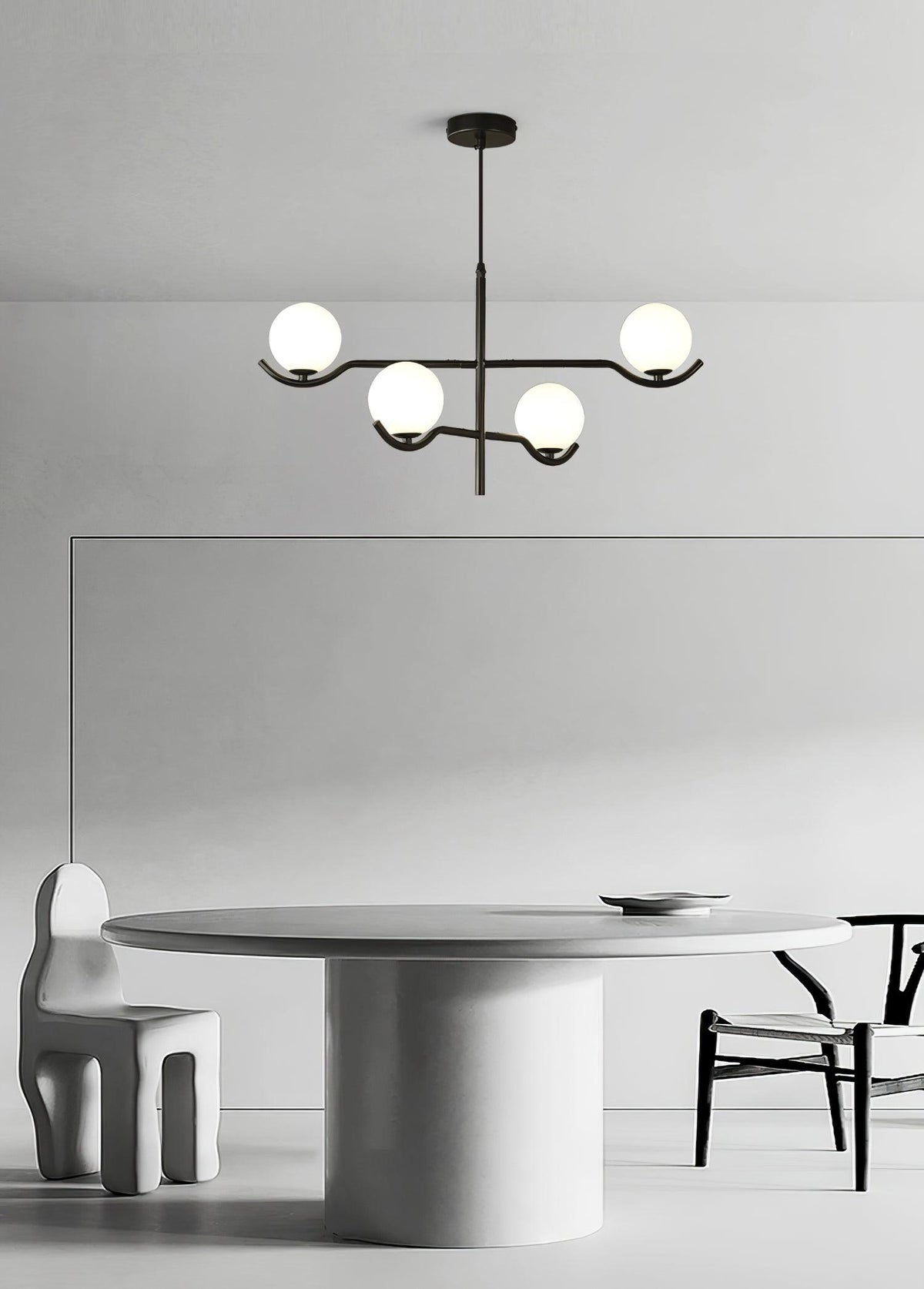 Kominex Pendant Lamp Frame Black Glass