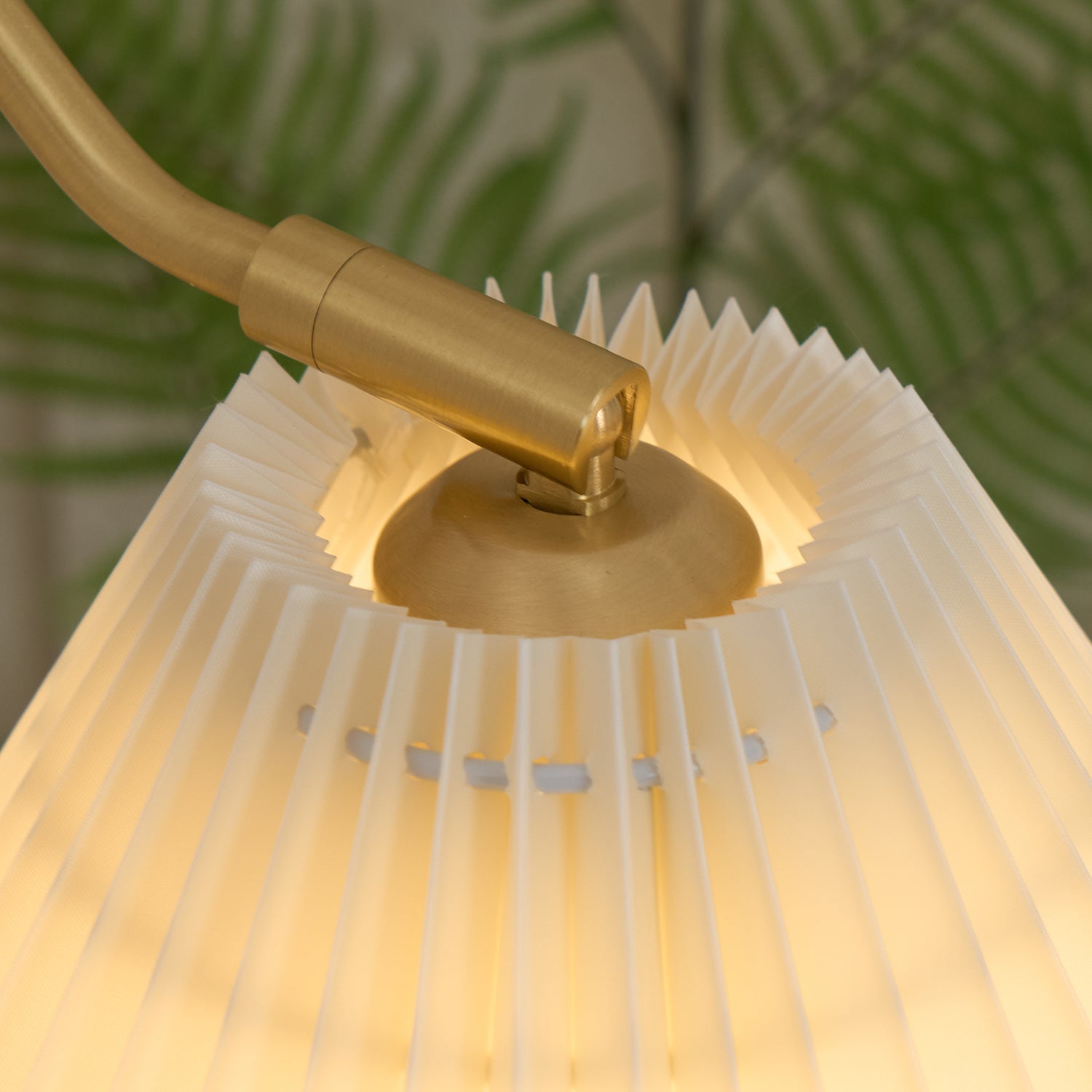 Feyora Pleated Fabric Wall Lamp - Neutral Decor