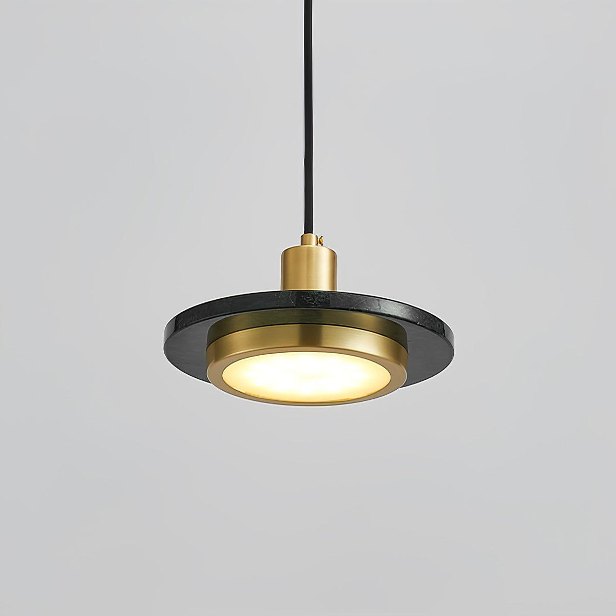 Bram Pendant Lamp Marble Double Circle Modern
