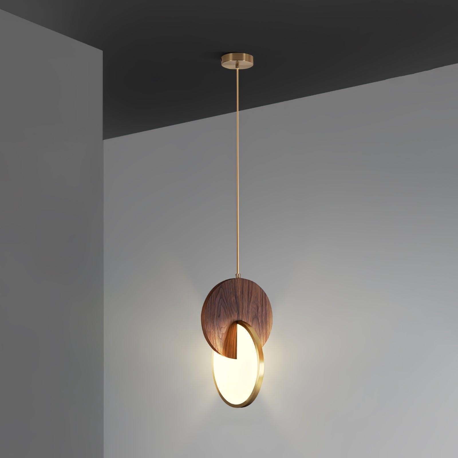 Lysola Wood Ring Pendant Light