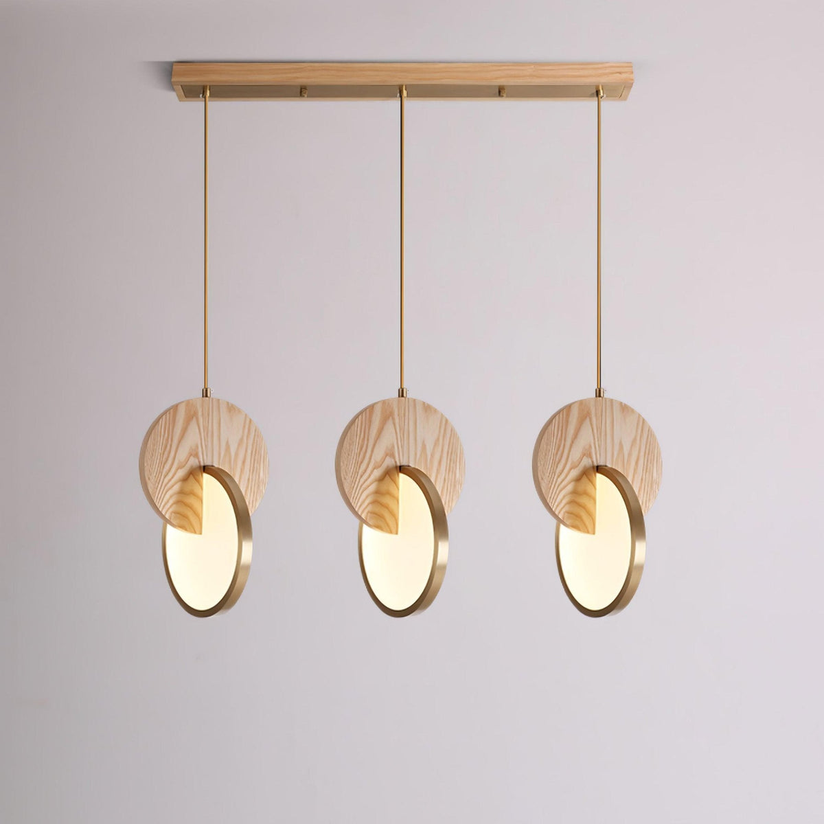 Lysola Wood Ring Pendant Light